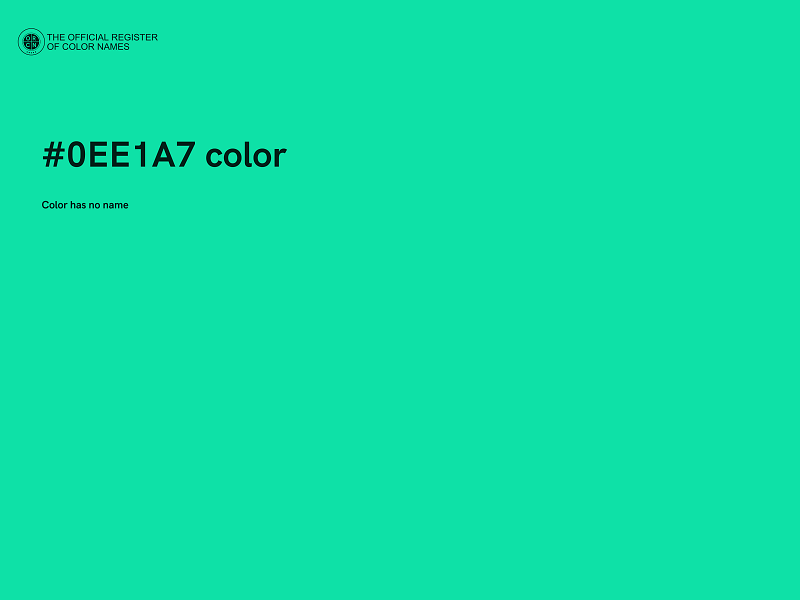 #0EE1A7 color image
