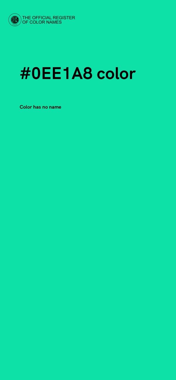 #0EE1A8 color image