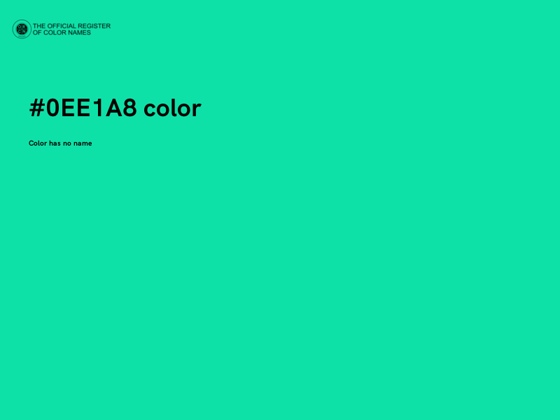 #0EE1A8 color image