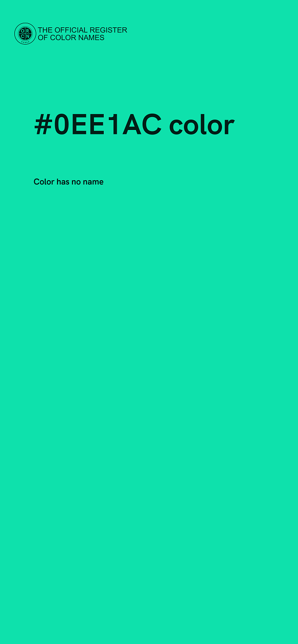 #0EE1AC color image