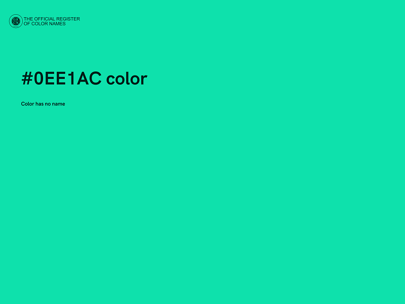 #0EE1AC color image