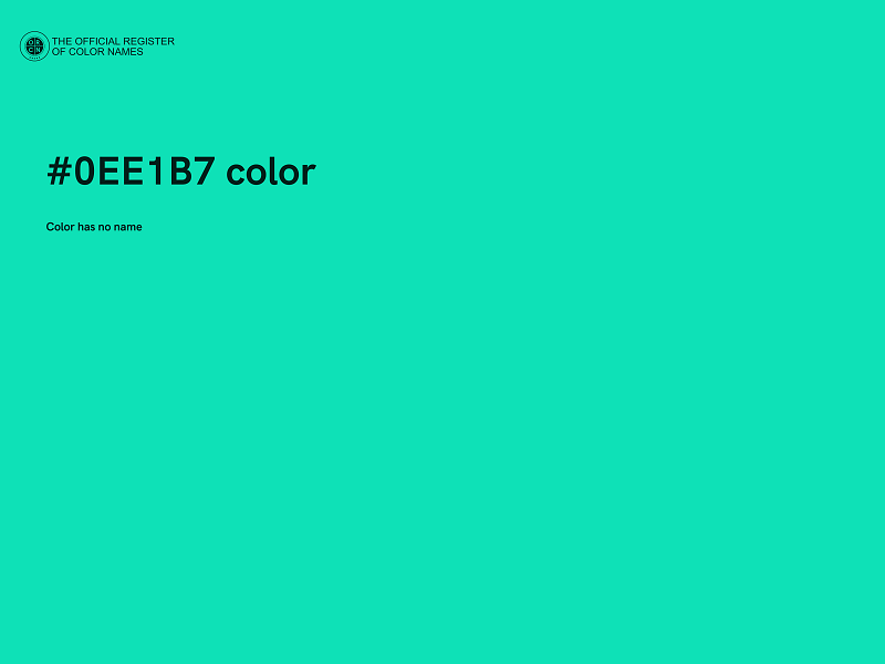 #0EE1B7 color image