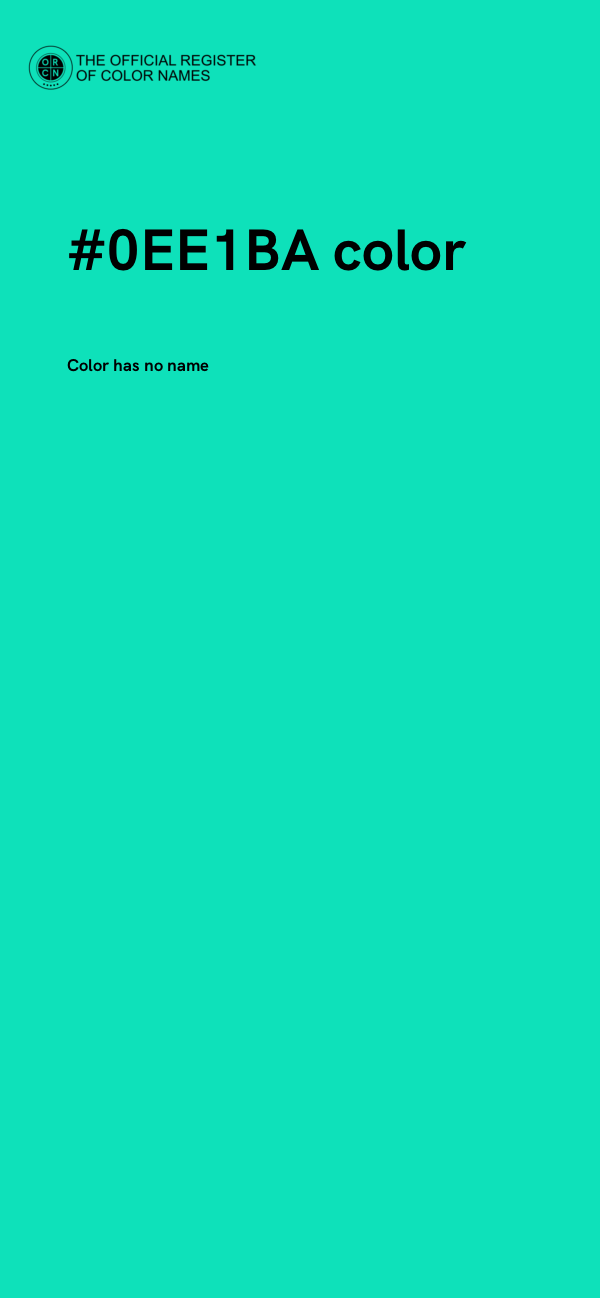 #0EE1BA color image