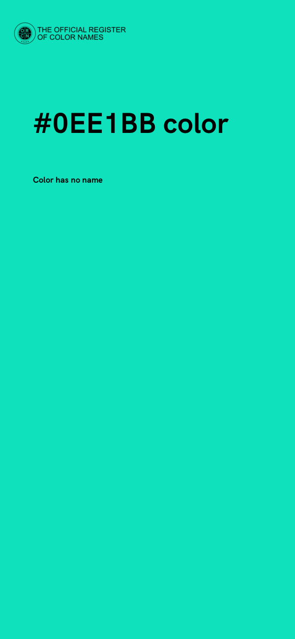 #0EE1BB color image