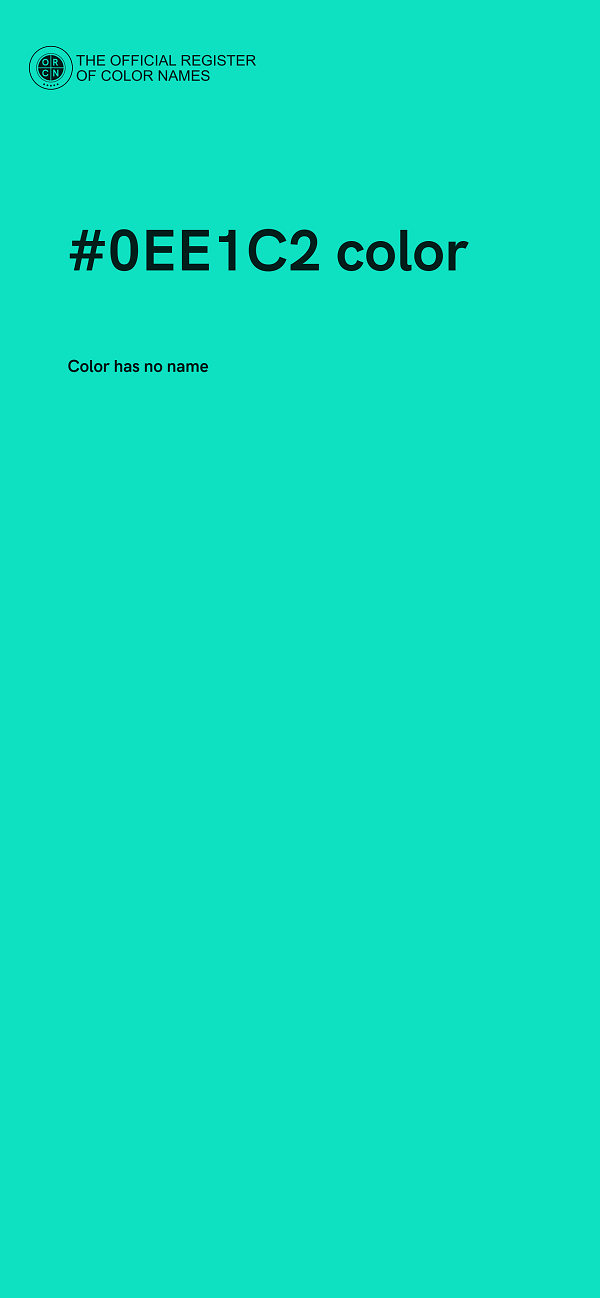 #0EE1C2 color image