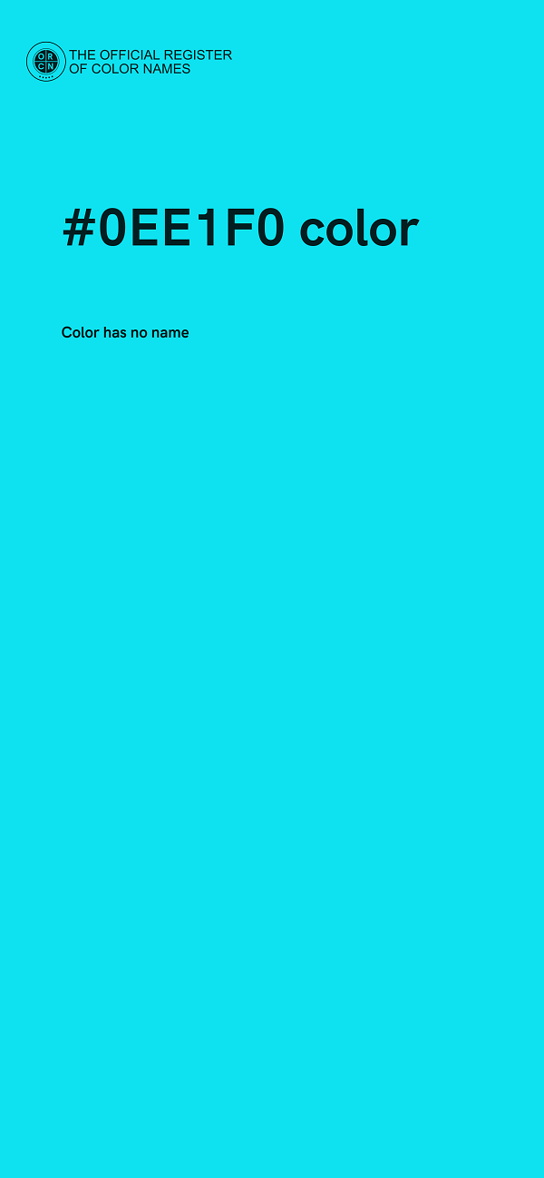 #0EE1F0 color image