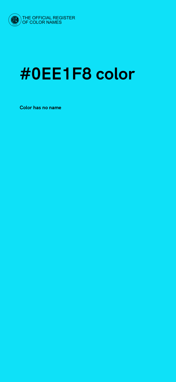 #0EE1F8 color image
