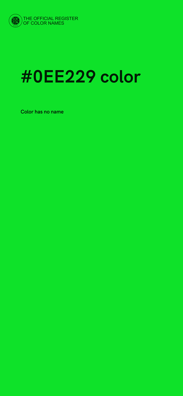 #0EE229 color image