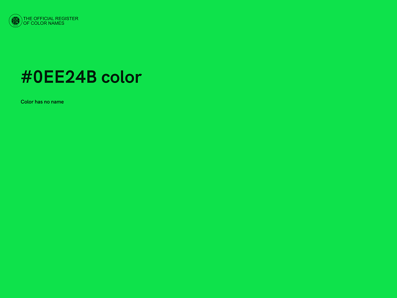 #0EE24B color image