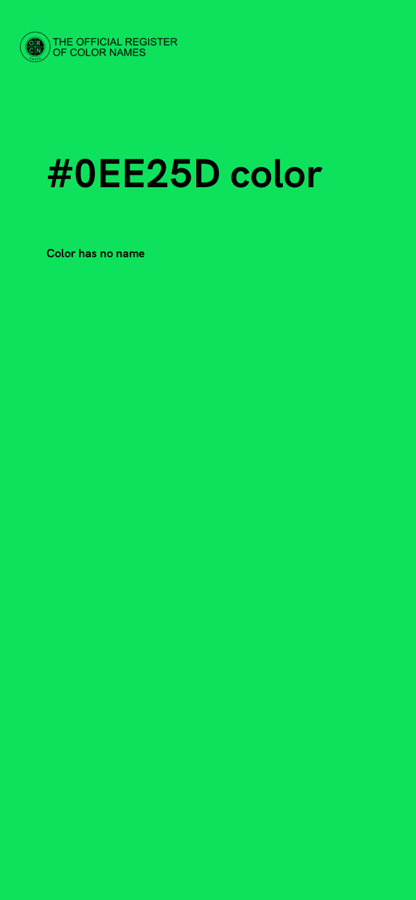 #0EE25D color image