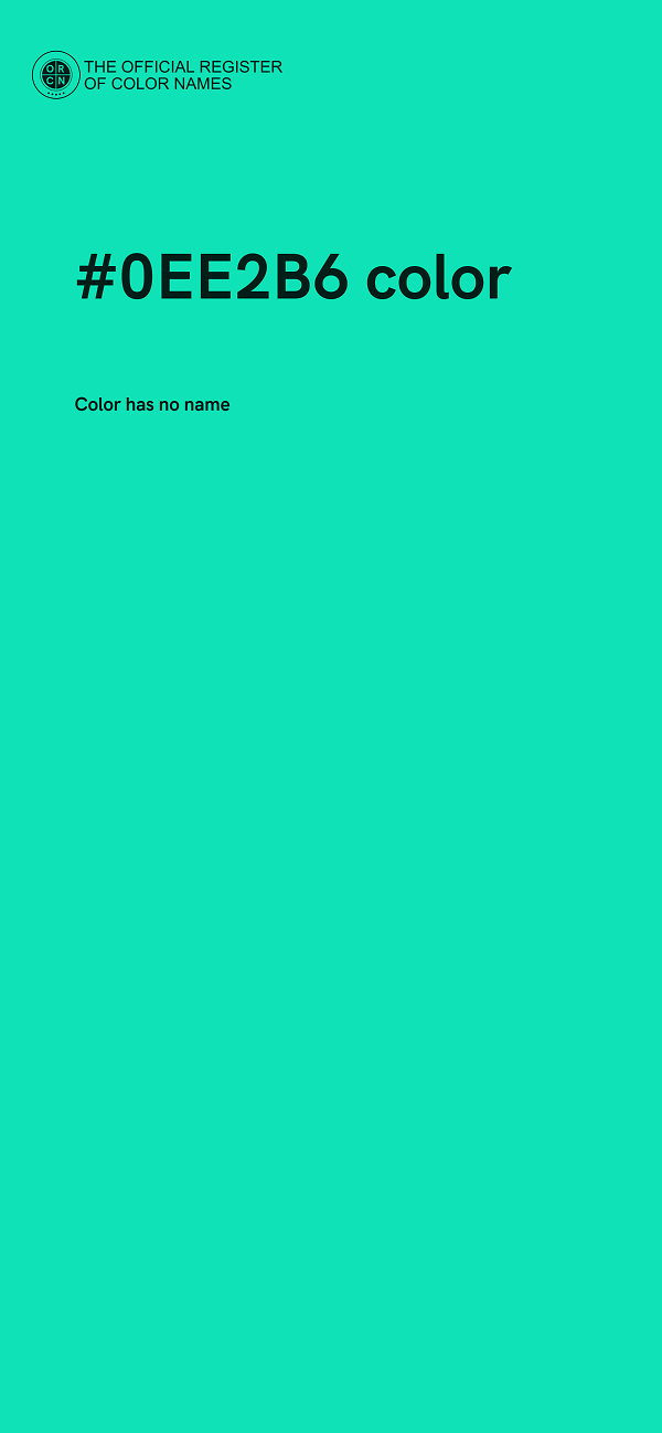 #0EE2B6 color image