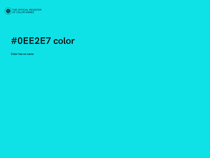 #0EE2E7 color image