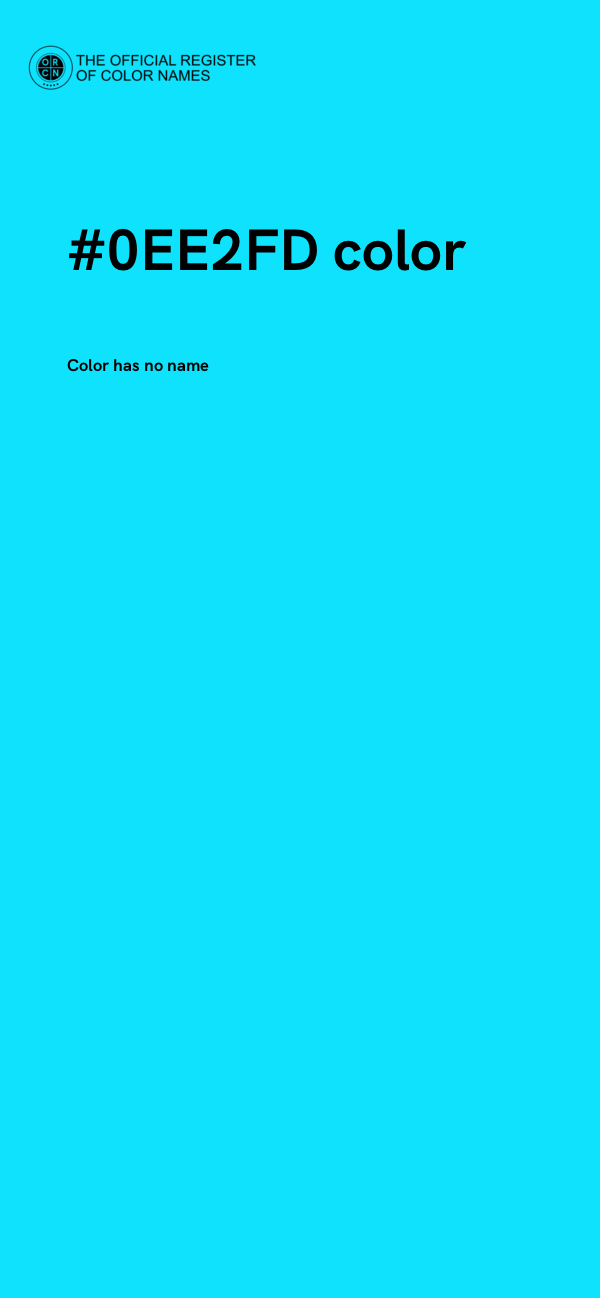 #0EE2FD color image