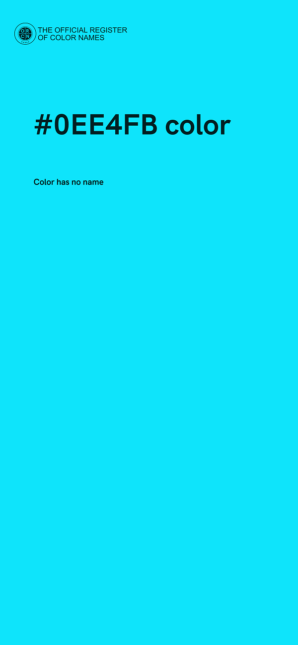 #0EE4FB color image