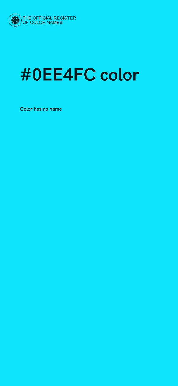 #0EE4FC color image
