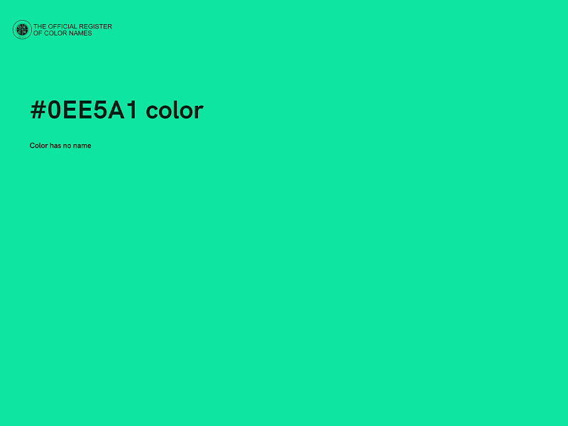 #0EE5A1 color image