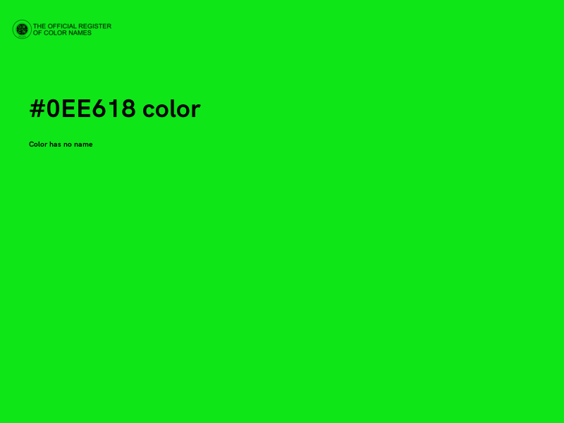 #0EE618 color image