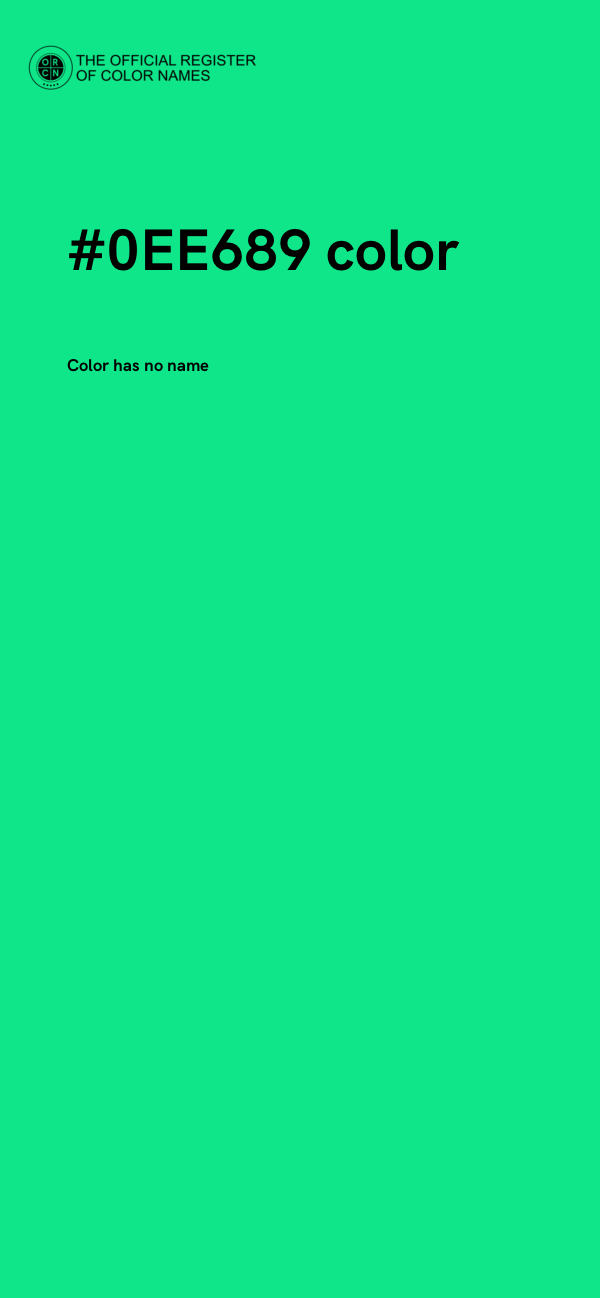 #0EE689 color image