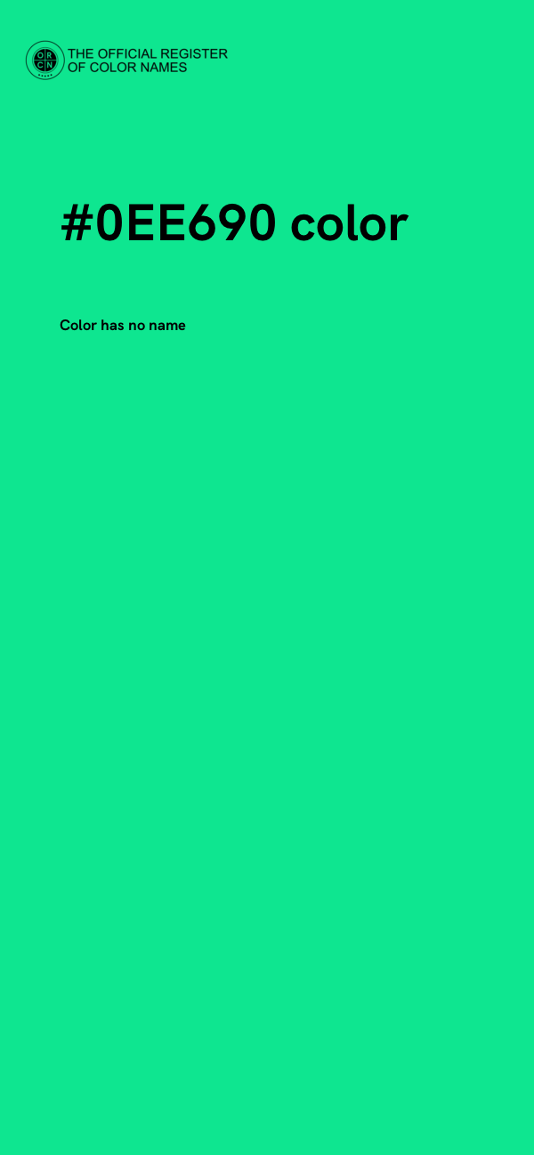 #0EE690 color image