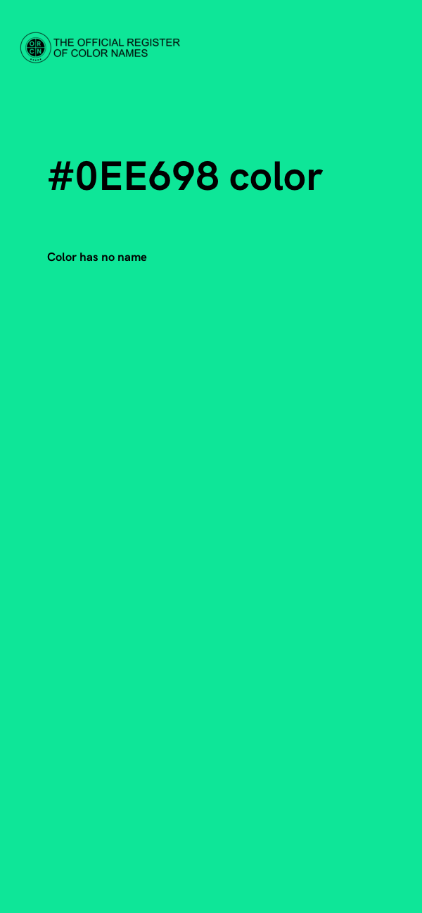 #0EE698 color image