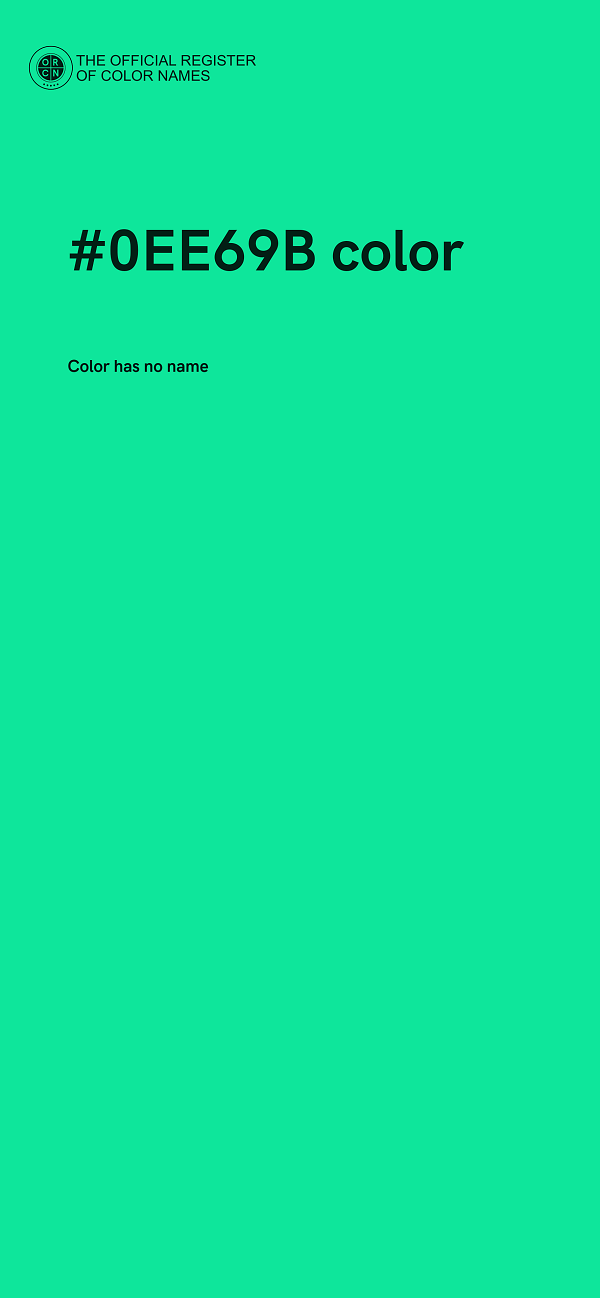 #0EE69B color image