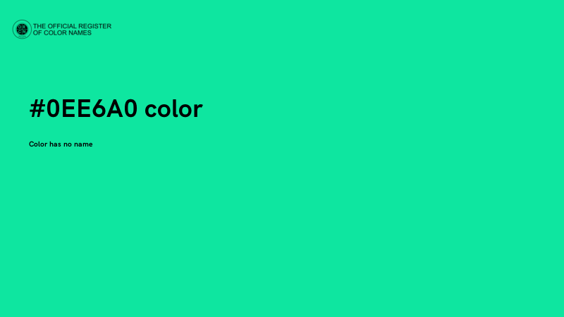 #0EE6A0 color image