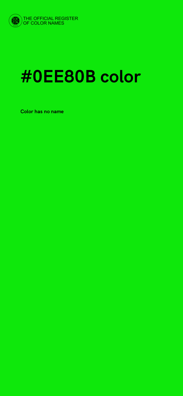 #0EE80B color image