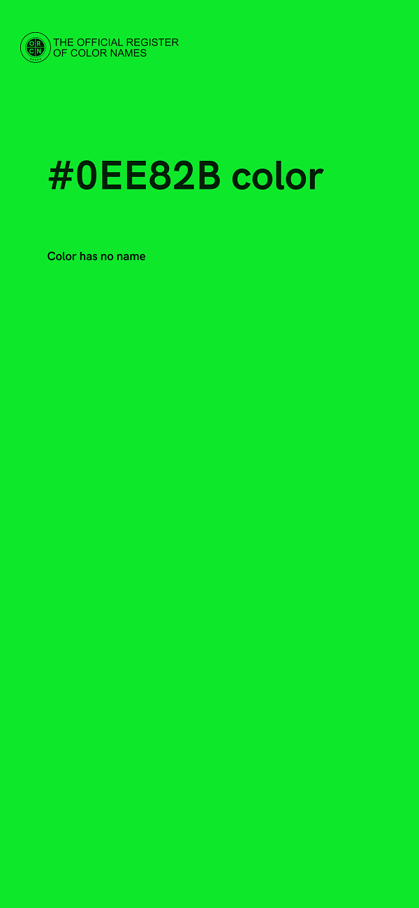 #0EE82B color image
