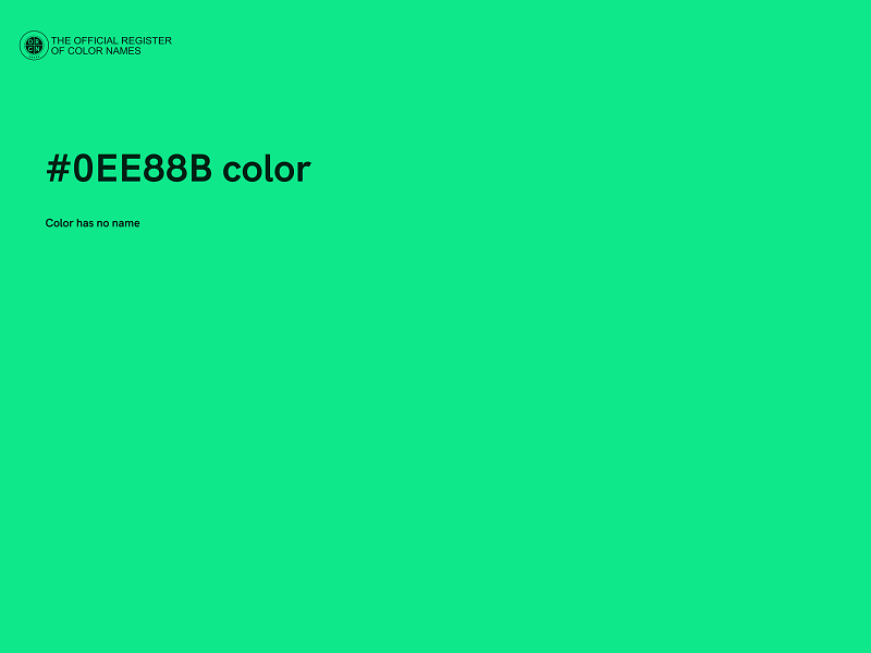 #0EE88B color image