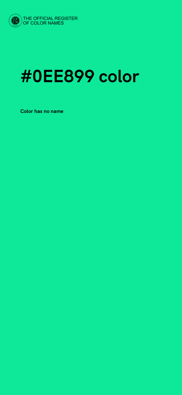 #0EE899 color image