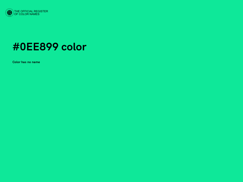 #0EE899 color image