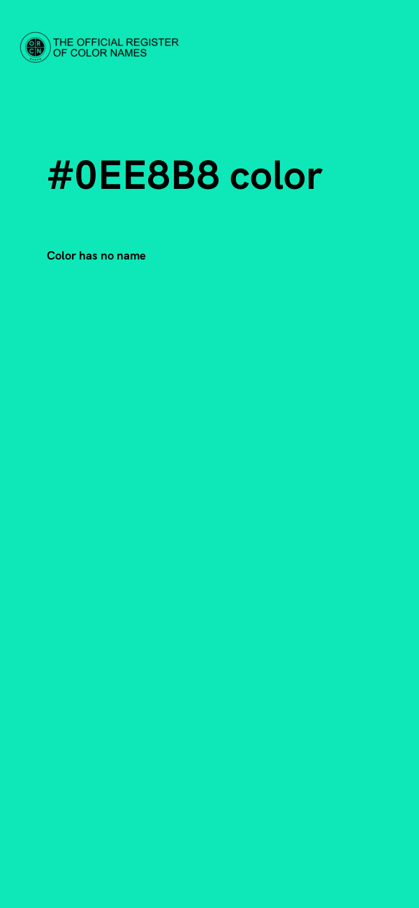 #0EE8B8 color image