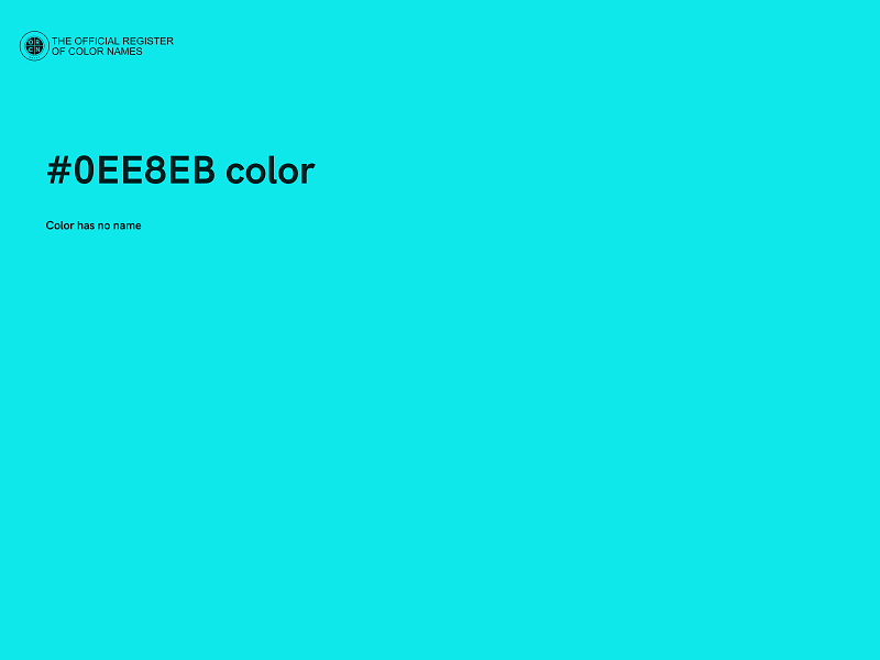 #0EE8EB color image