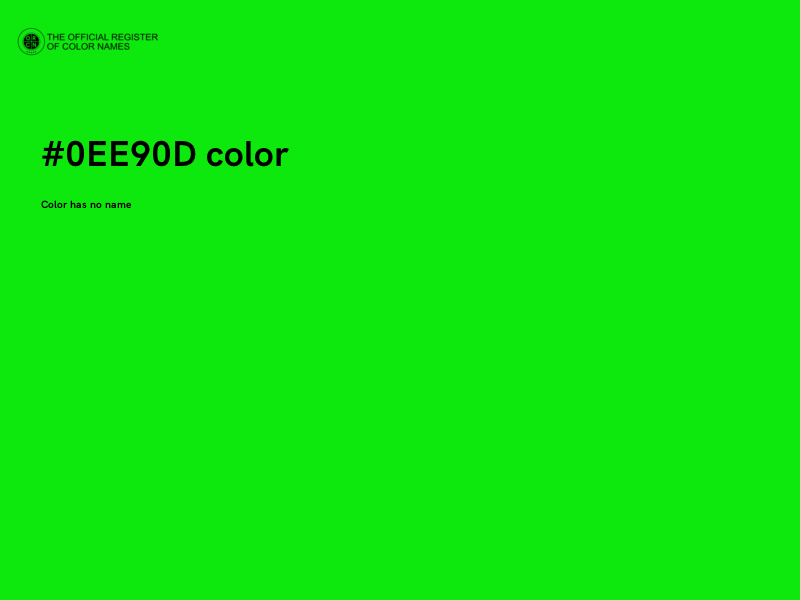 #0EE90D color image