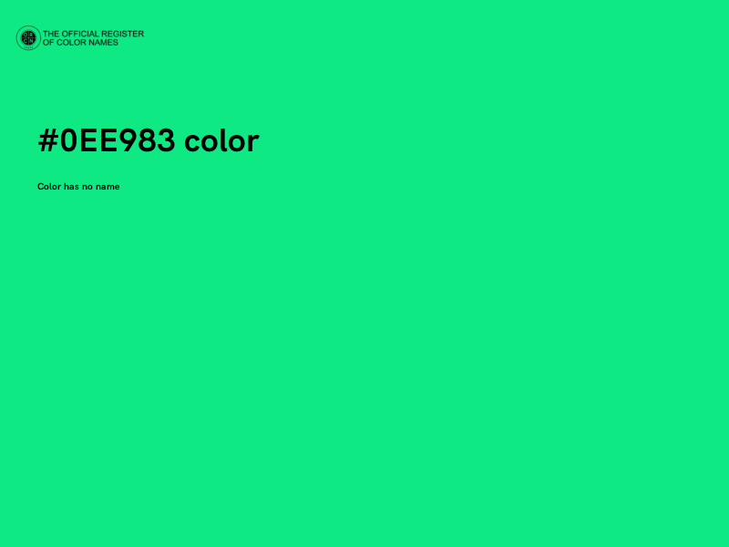 #0EE983 color image