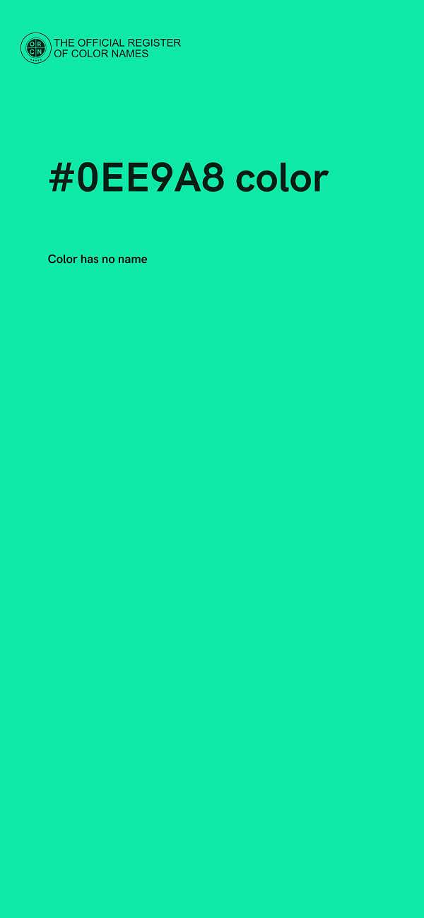 #0EE9A8 color image