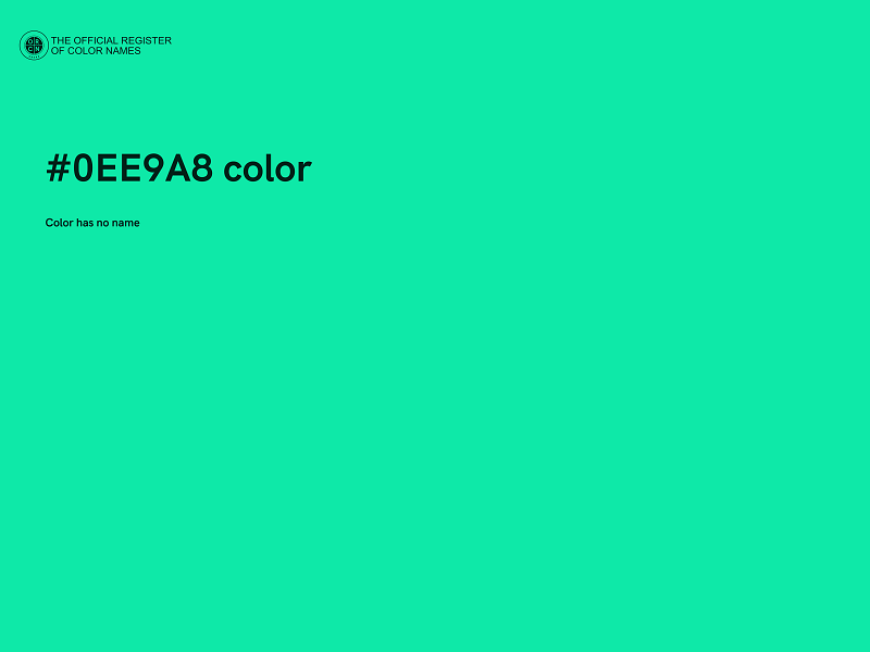 #0EE9A8 color image