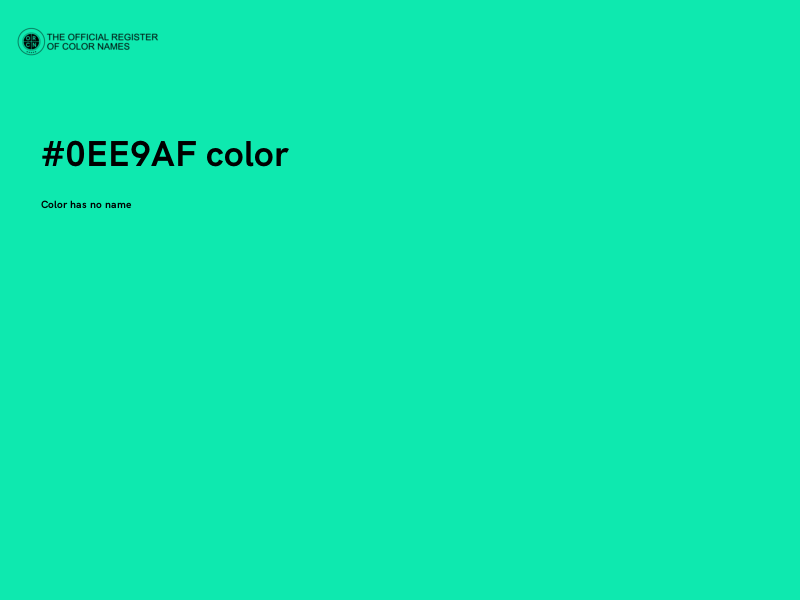 #0EE9AF color image