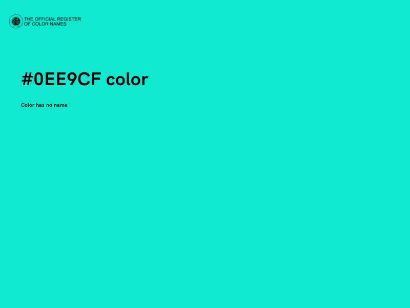 #0EE9CF color image