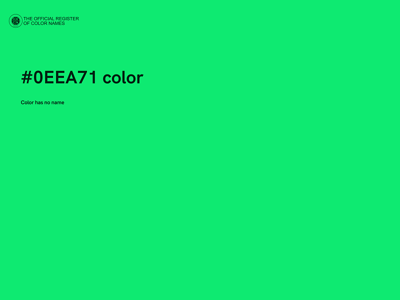 #0EEA71 color image