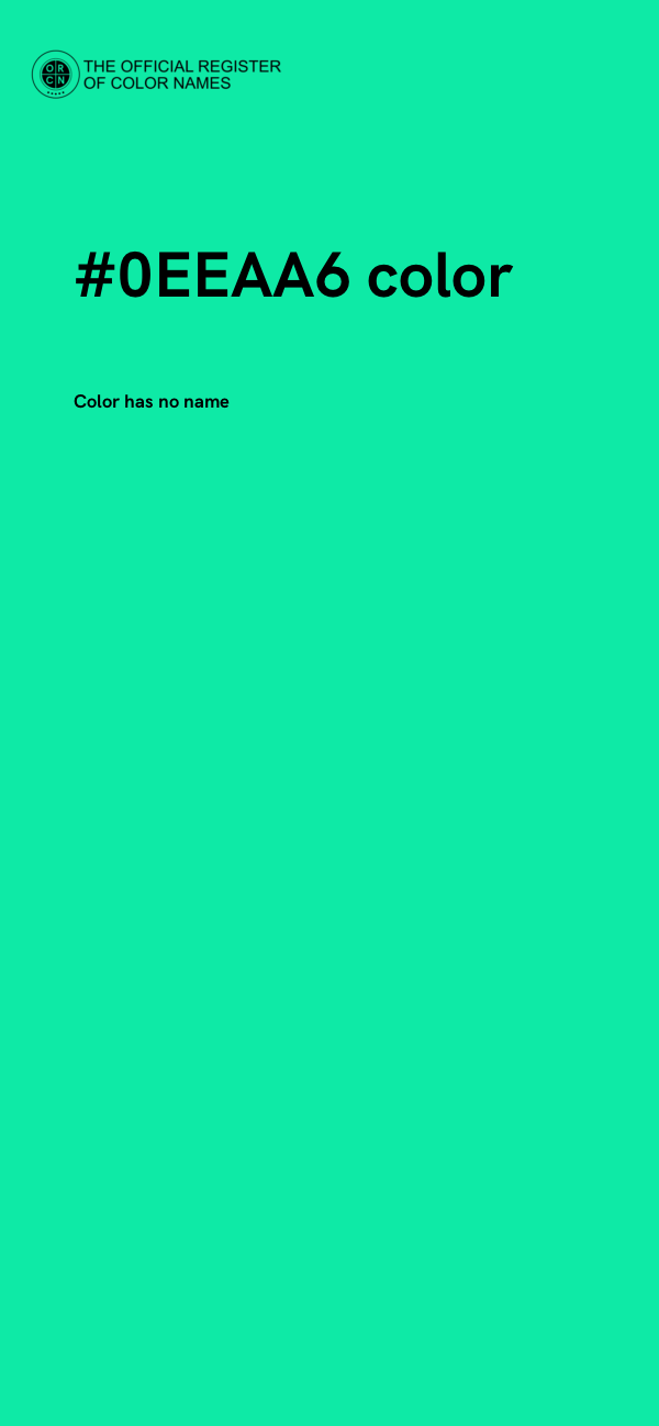 #0EEAA6 color image