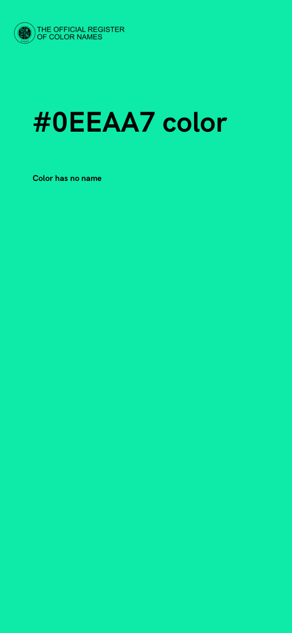 #0EEAA7 color image