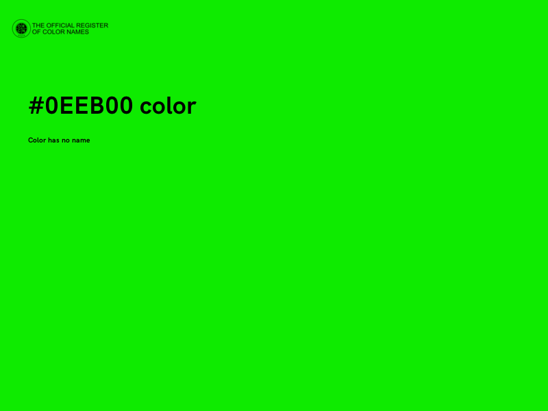 #0EEB00 color image