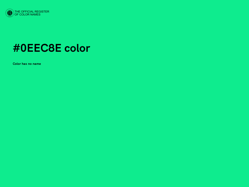 #0EEC8E color image