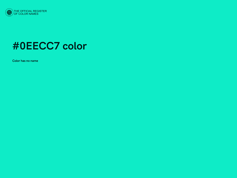 #0EECC7 color image