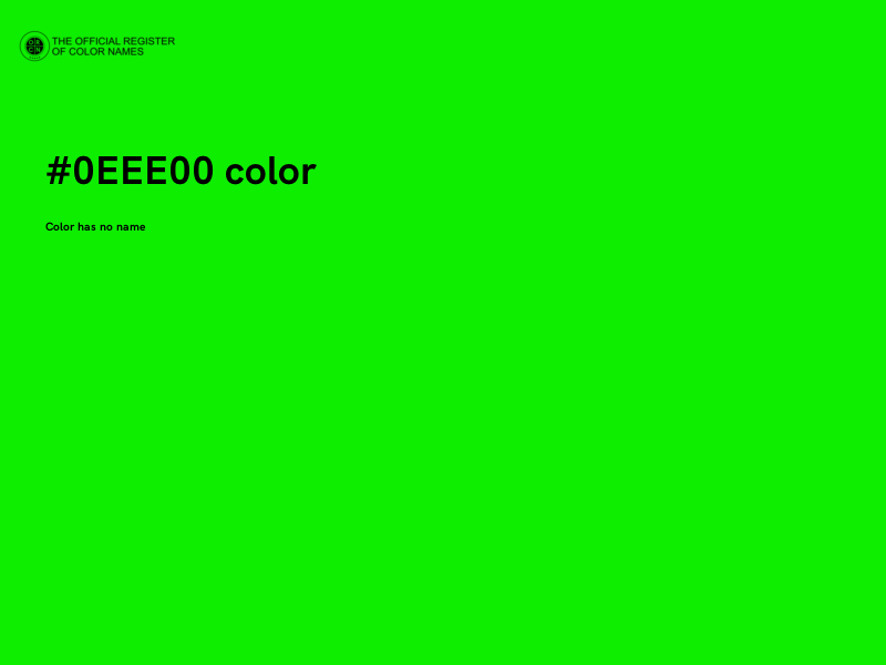 #0EEE00 color image
