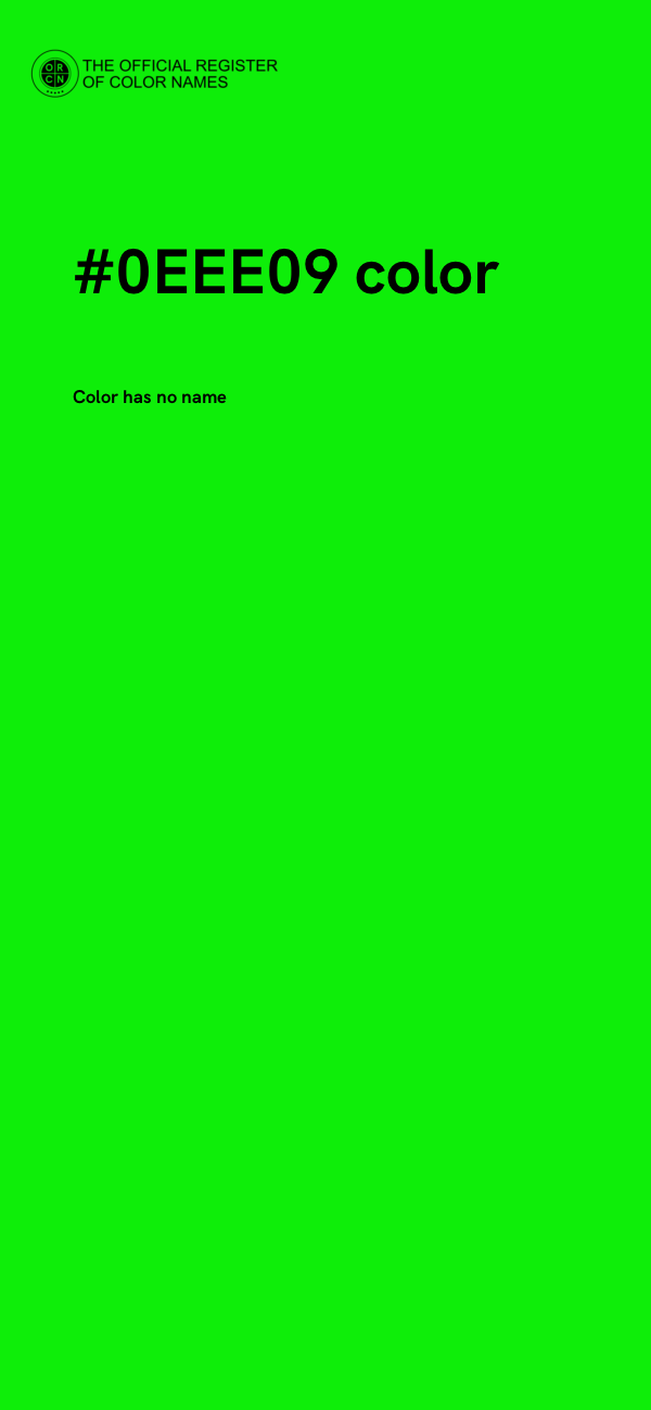 #0EEE09 color image