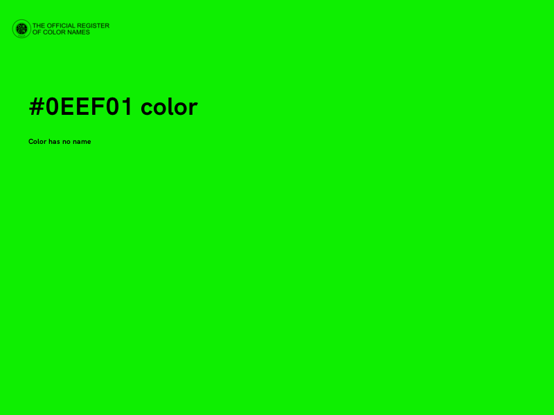 #0EEF01 color image