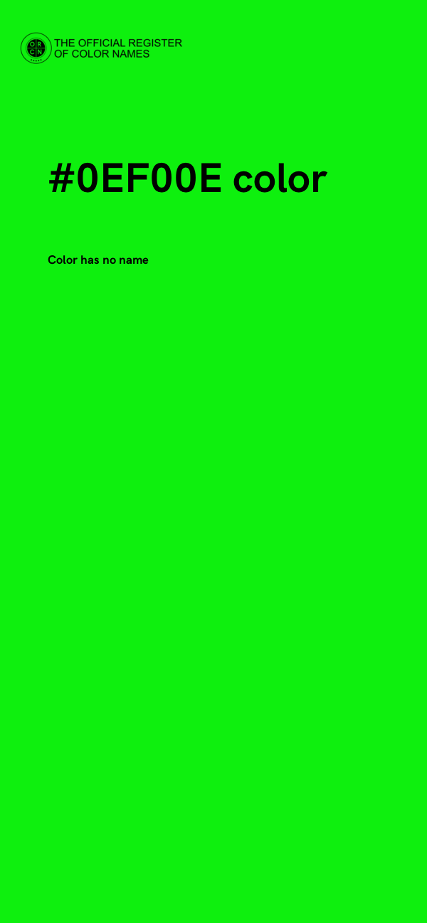 #0EF00E color image