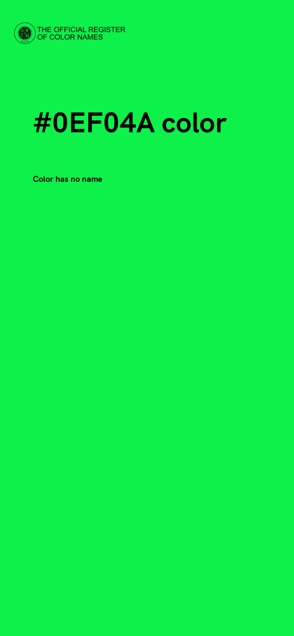 #0EF04A color image